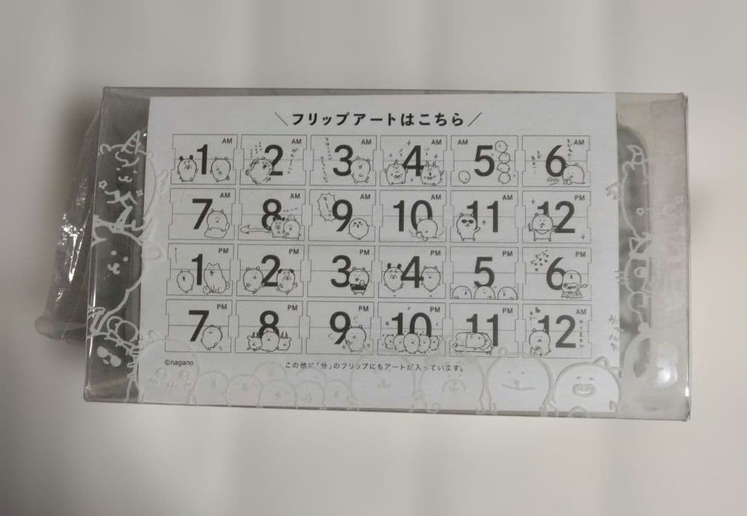 ナガノマーケット　パタパタ時計