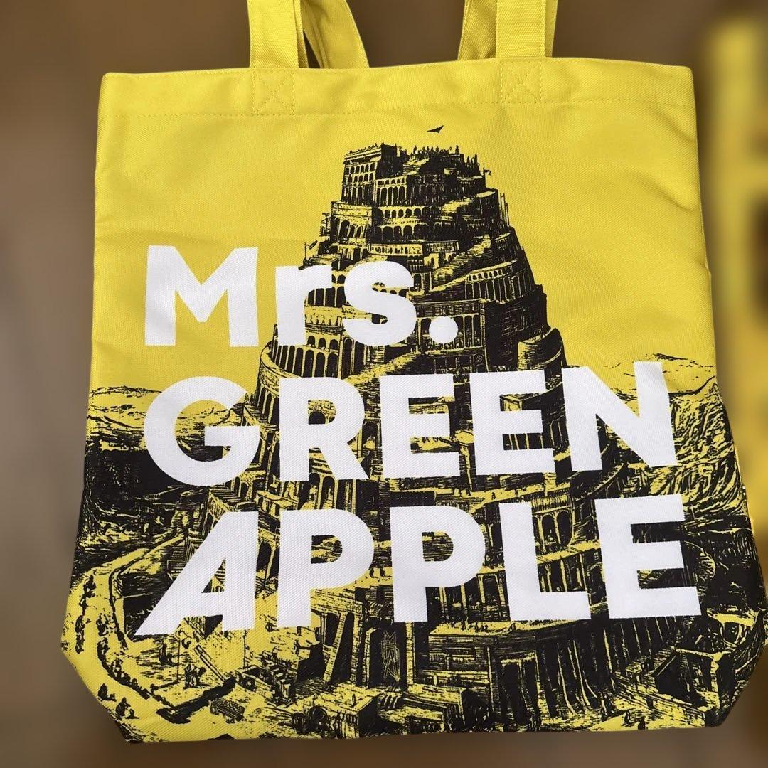 Mrs. GREEN APPLE ミセス バベルの塔　トートバッグ　銀テープ
