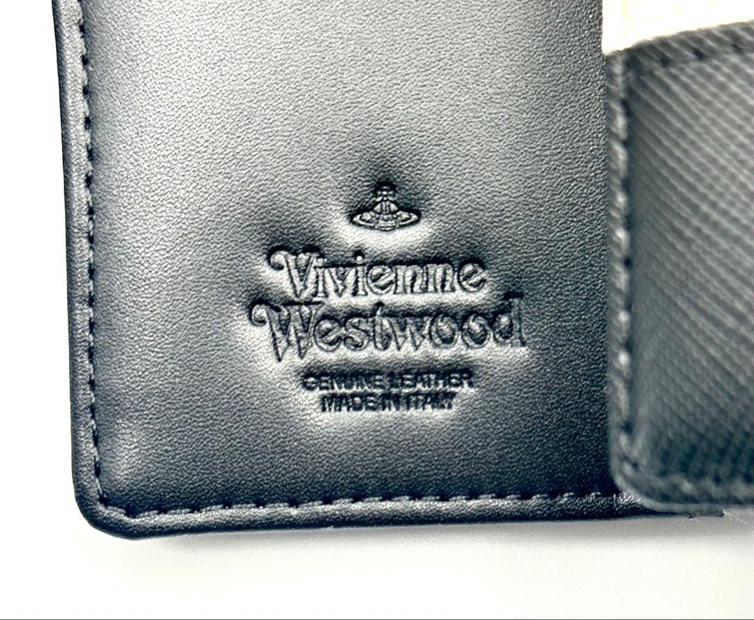【♡新品♡】Vivienne Westwood 三つ折り財布 黒 トリコロール柄