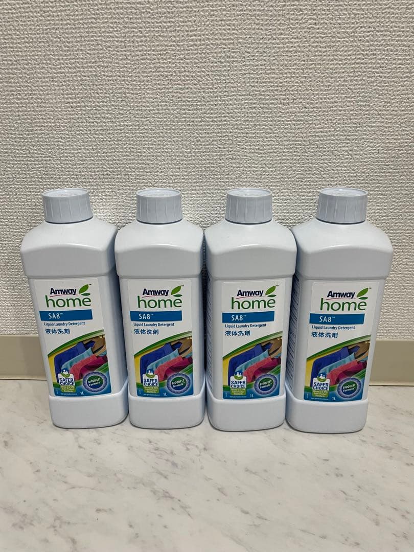 Amway アムウェイ SA8 柔軟剤配合 液体洗濯洗剤 4本