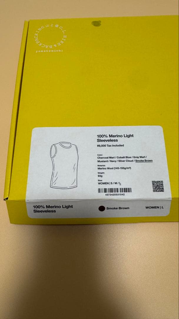 M*o様 山と道　100% Merino Light タンクトップ Lレディース