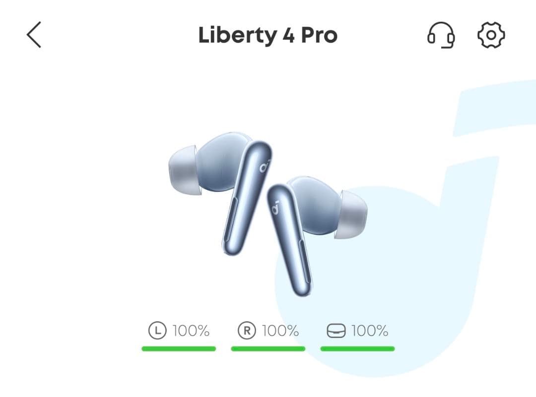 Liberty 4 Pro ワイヤレスイヤホン シルバー