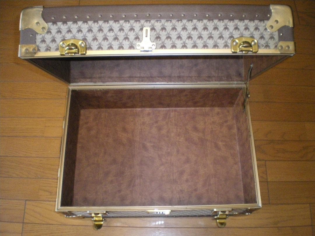 も*う様 1982年　北米ブルックスブラザーズ直営店購入　金羊毛柄　トランクケー