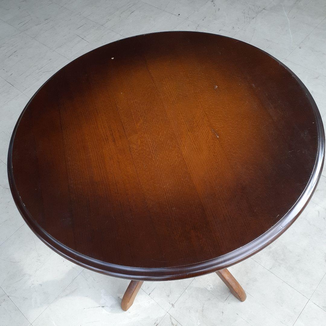 飛騨産業　直径60cm　丸テーブル ヴィンテージ