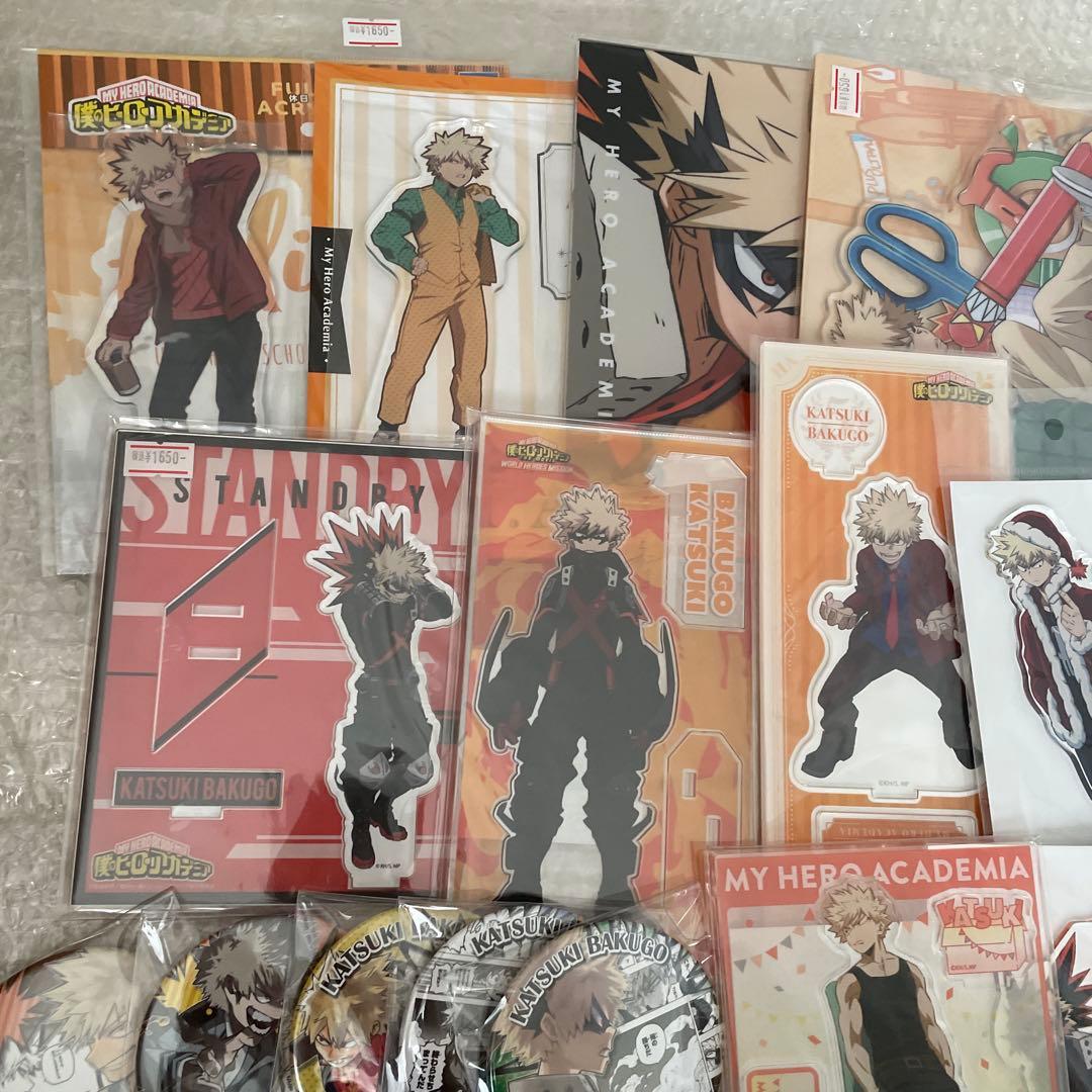 ヒロアカ 爆豪勝己 缶バッチ アクリルスタンド まとめ売り