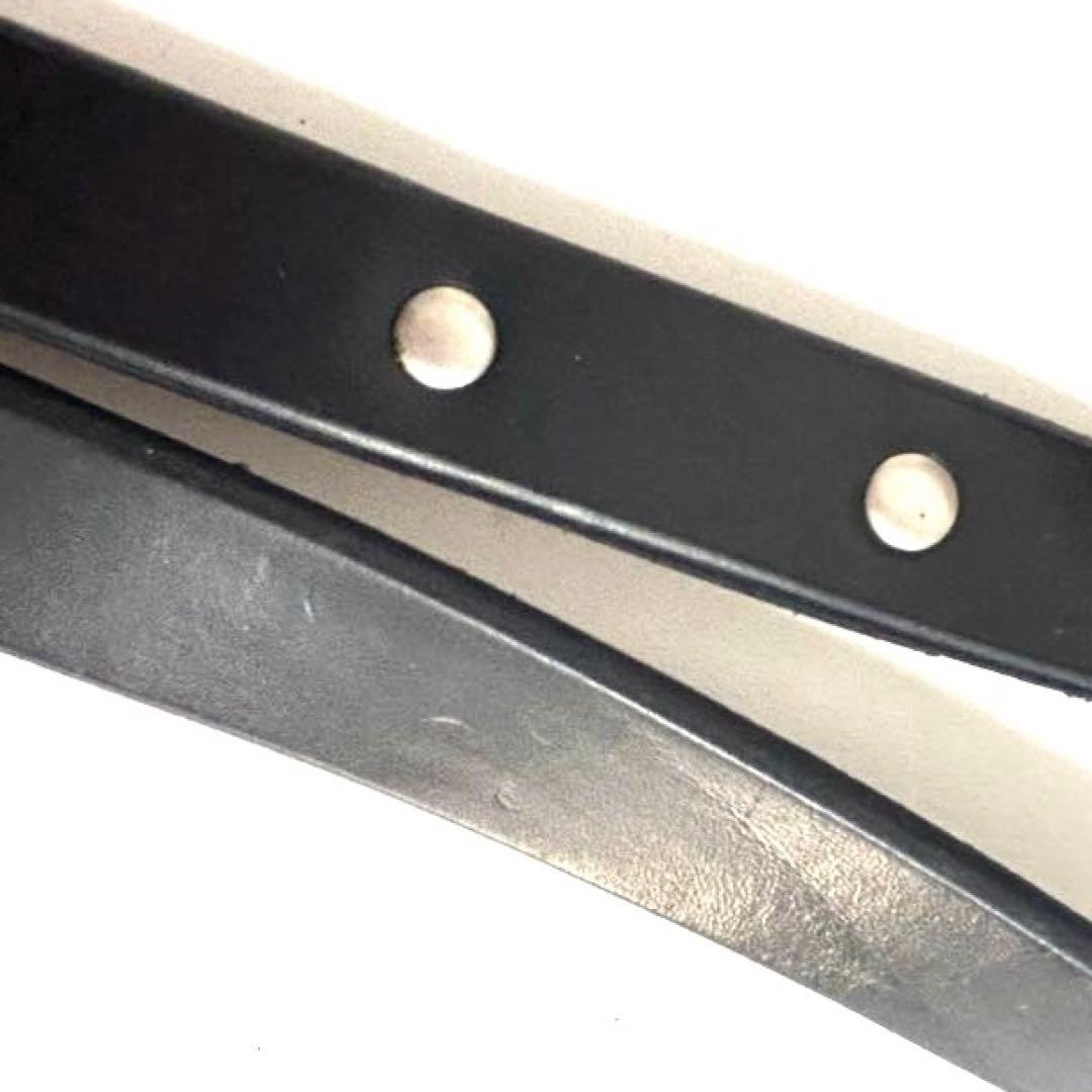 美品 COACH コーチ 黒 レザー 大型犬用 リードのみ 2.5×118cm