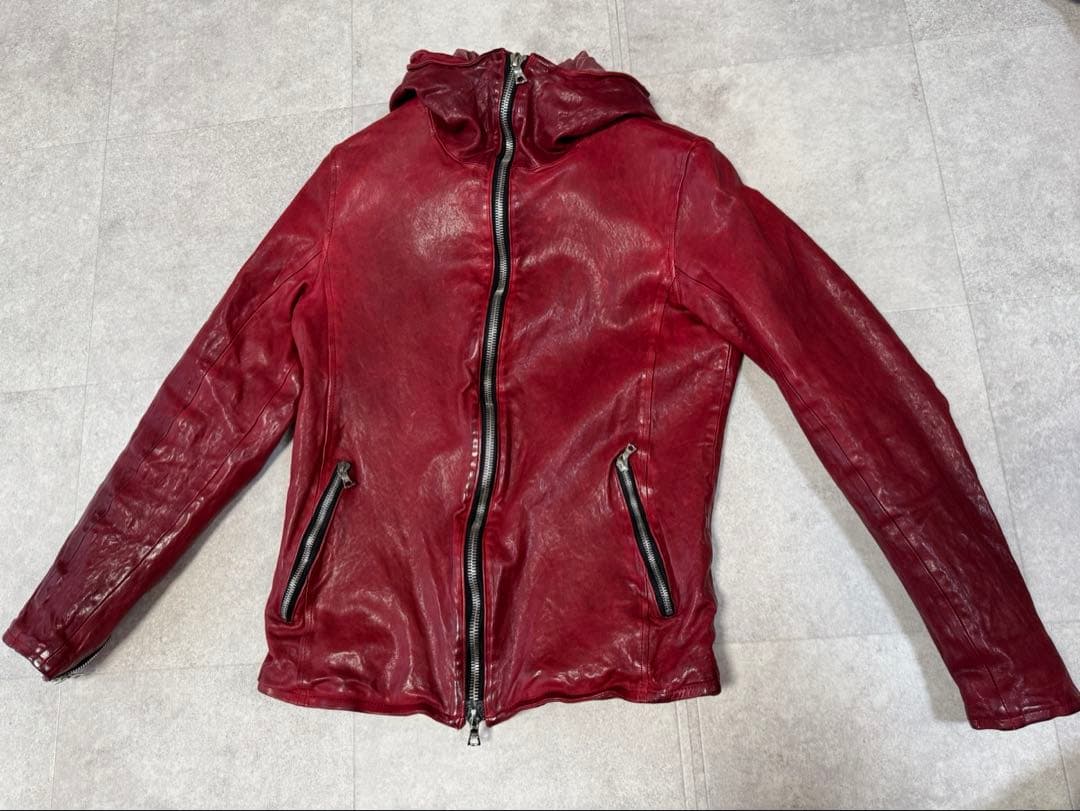 バックラッシュ ジャパンホース製品染 フード レザージャケット L