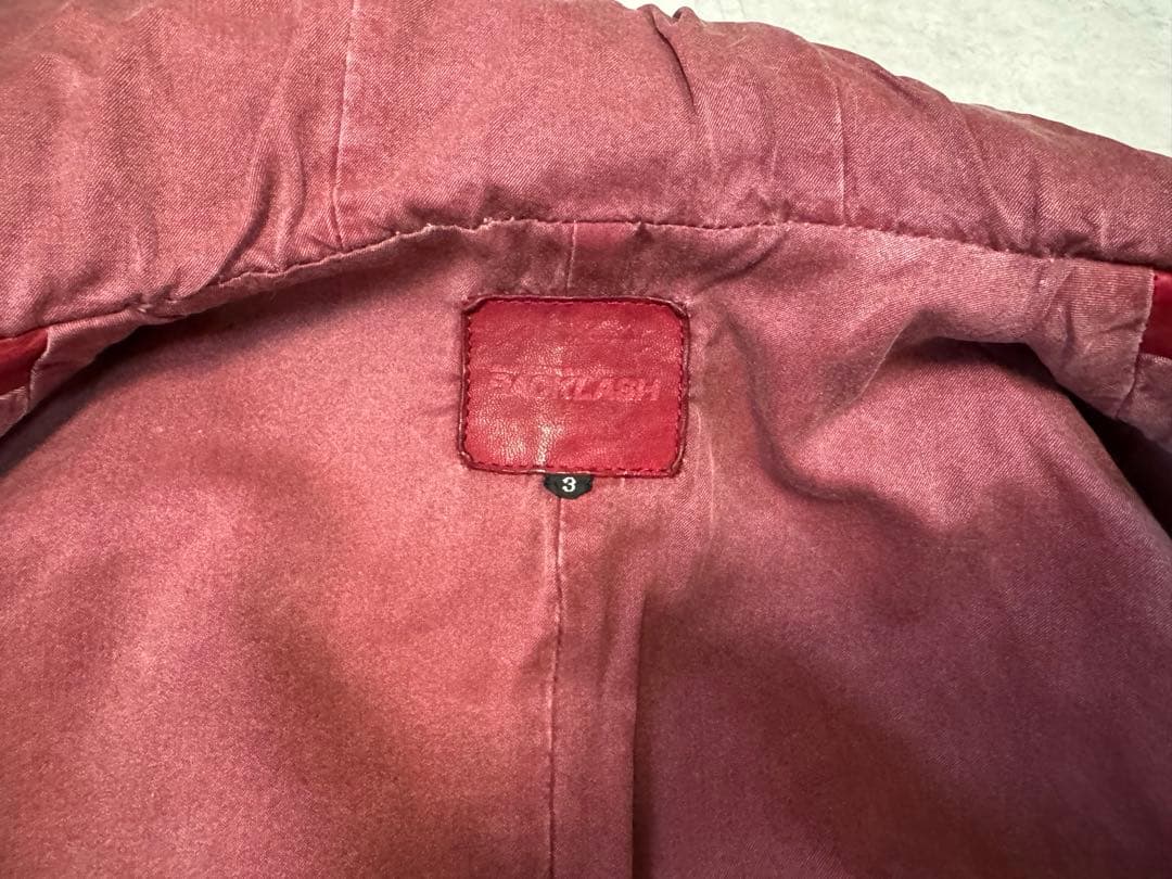 バックラッシュ ジャパンホース製品染 フード レザージャケット L