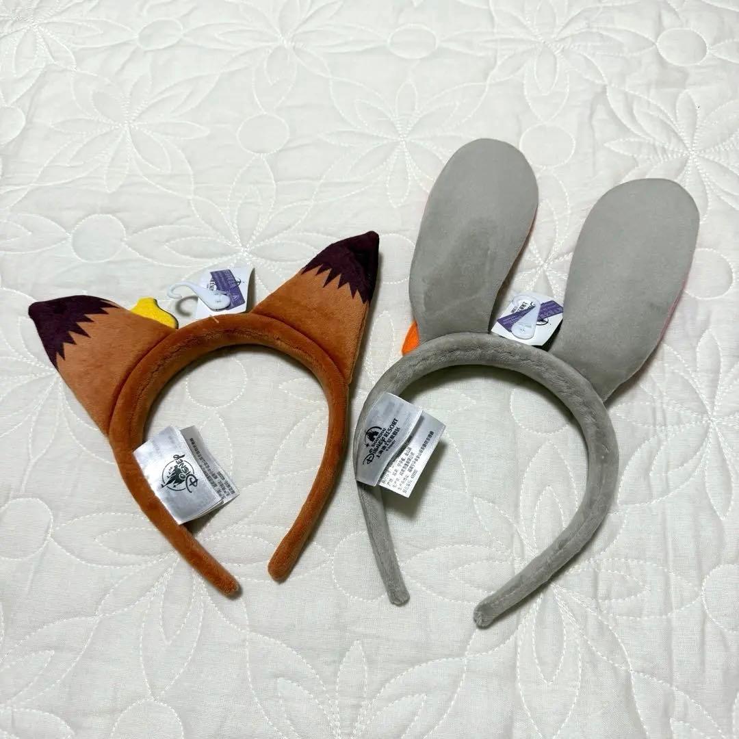 新品正規品✨ 上海ディズニー ズートピア カチューシャ ニック&ジュディ