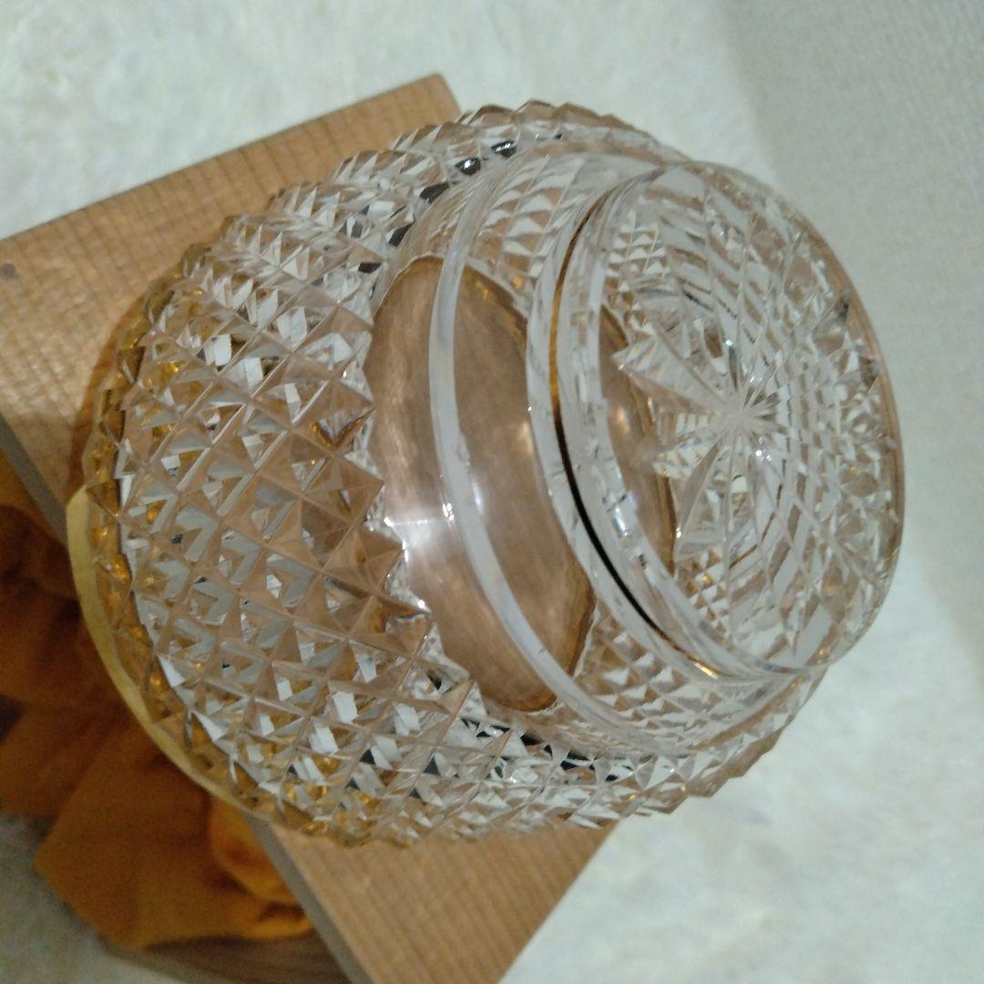 名工 ✨️ 由水常雄作 江戸切子霰文向付　箱付き