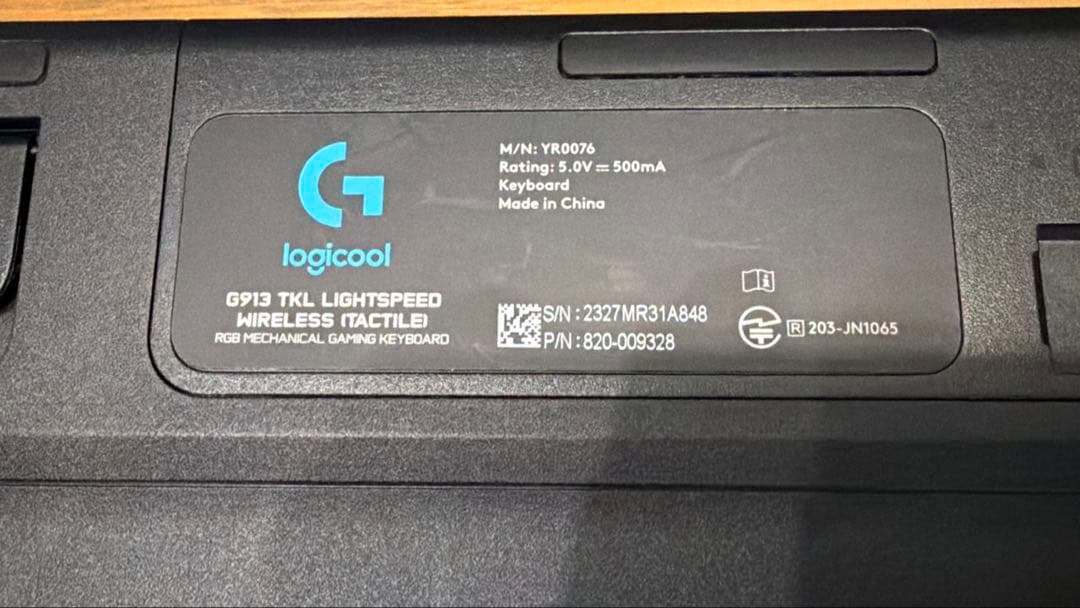 Logicool G ゲーミングキーボード G913 TKL 日本語配列