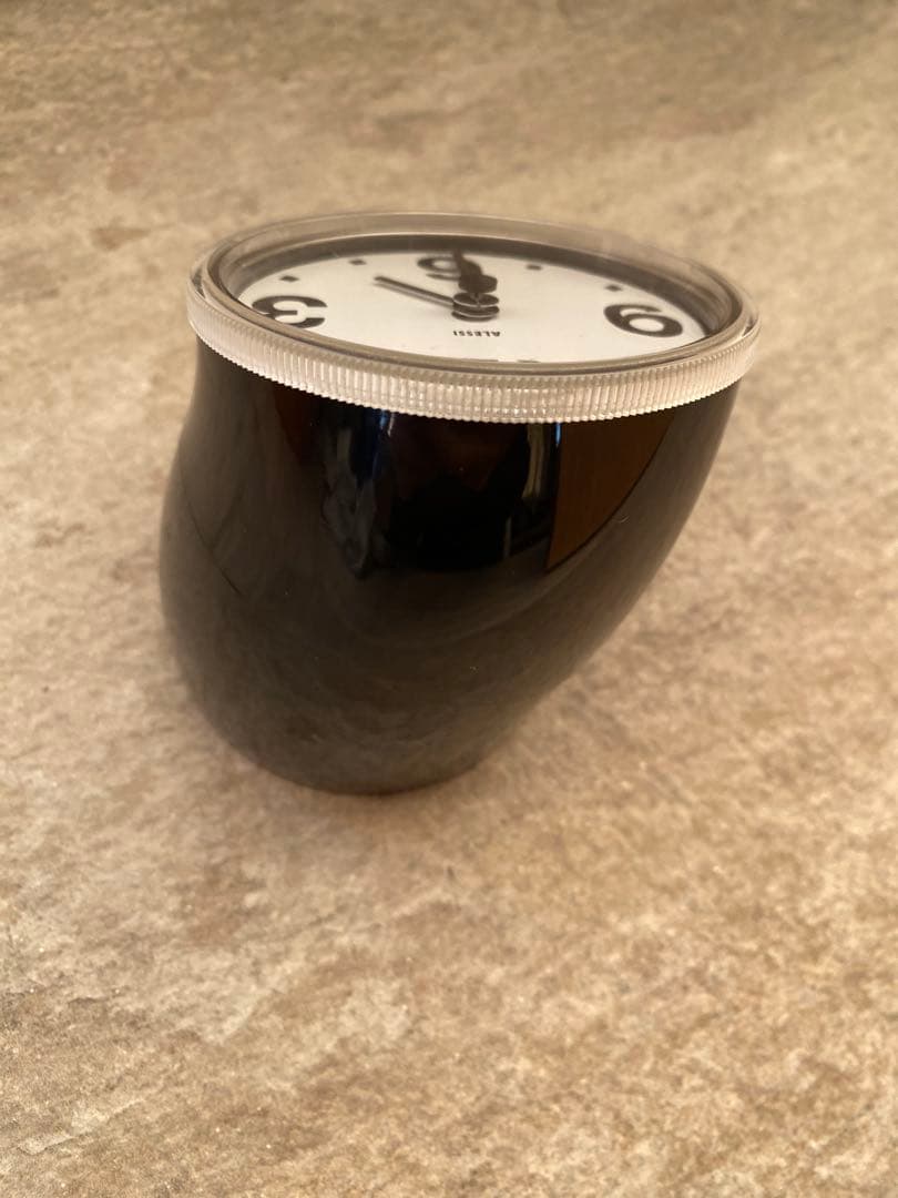 ALESSI CronotimePIO MANZU FIAT 置き時計黒