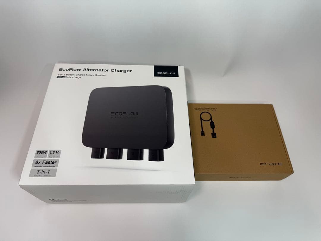 エコフロー Alternator Charger 800W＋4+8出力ケーブル