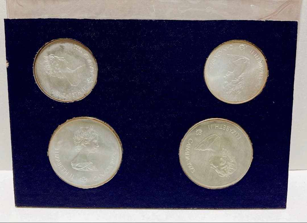 1976年　カナダモントリオールオリンピック記念銀貨4枚セット