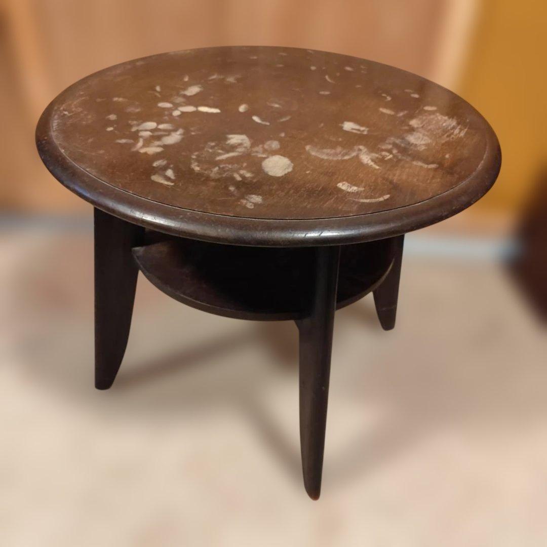 昭和レトロ 無垢材 丸 テーブル アンティーク ノスタルジック ヴィンテージ