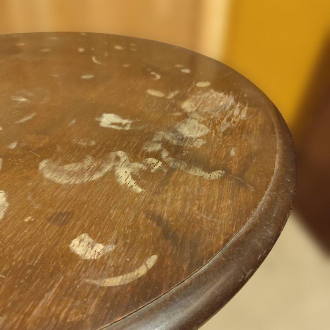 昭和レトロ 無垢材 丸 テーブル アンティーク ノスタルジック ヴィンテージ