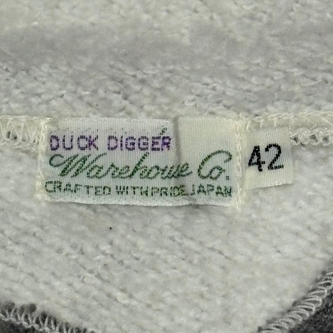 ウエアハウス　lot 453 セパレートポケットフーディー　42 グレー