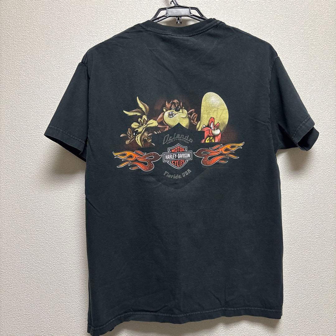 【ヴィンテージ品】USA製コラボ品　サイズL Harley-Davidson