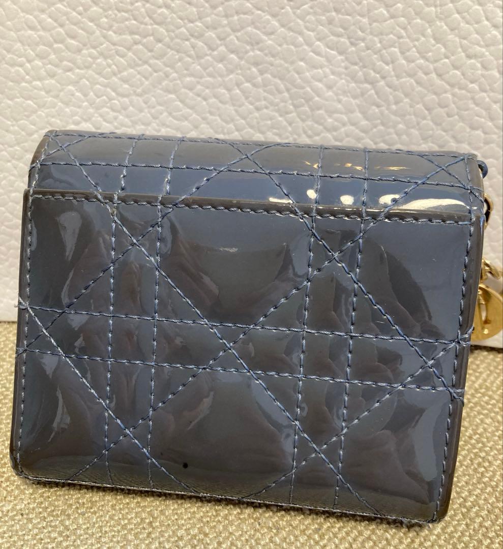 Dior ブルー 三つ折り財布
