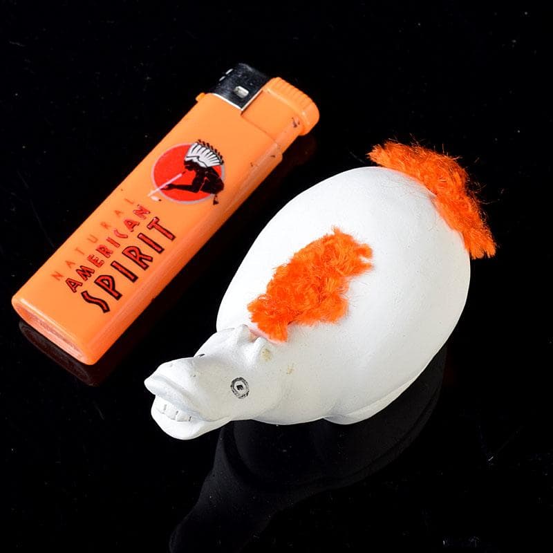 茶道具　佐々木昭楽造　色絵　白馬香合　共布共箱　V　8229