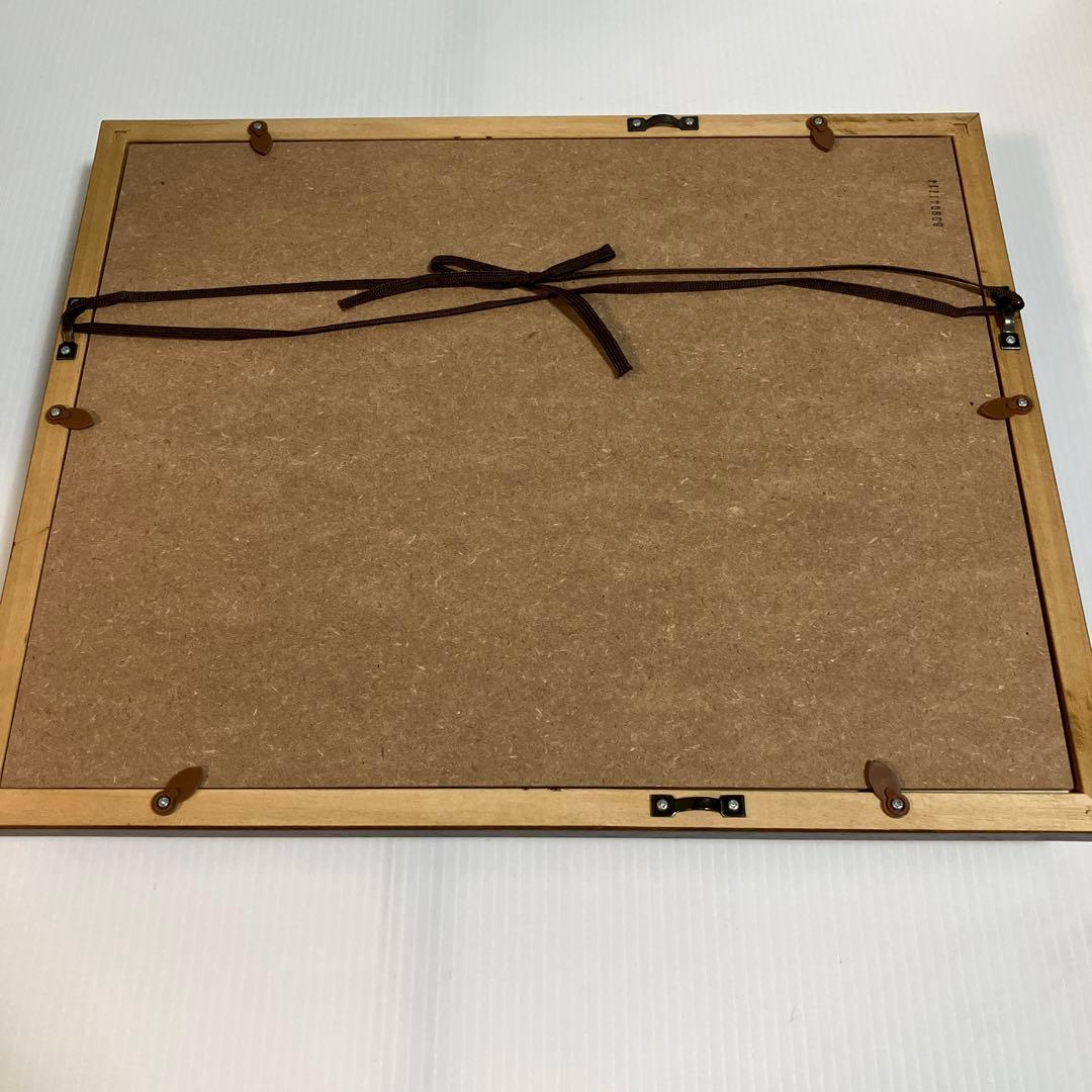 渡辺ひでき　油彩画 ベニス　風景画 木製フレーム付き