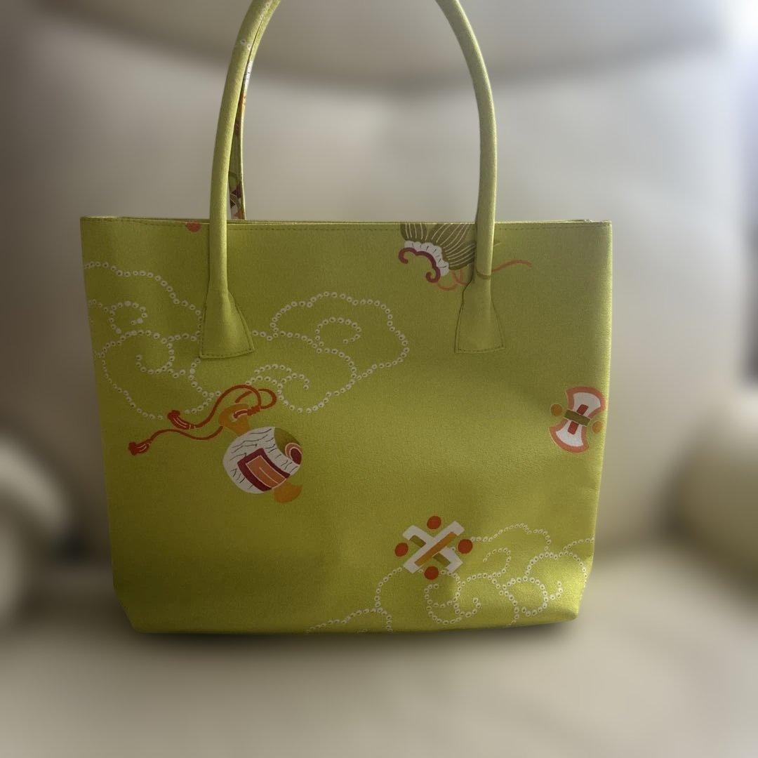 和装用トートバッグ 志ま亀宝づくし模様