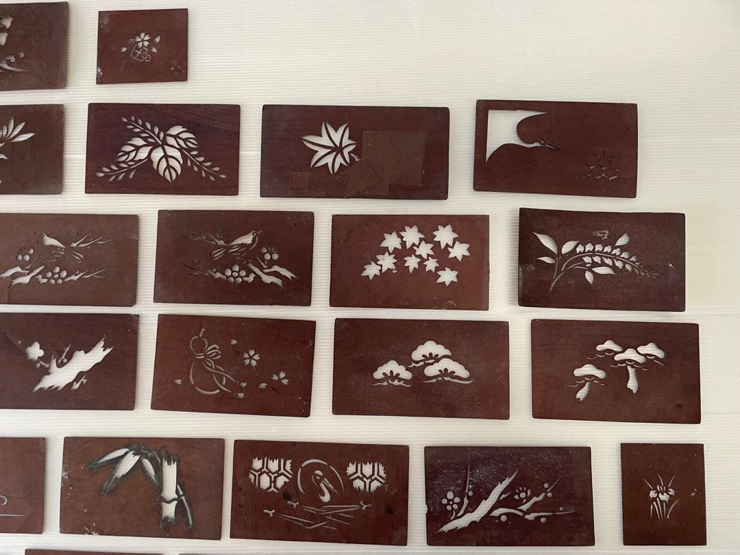 和菓子　すり込み用型紙　41枚セット