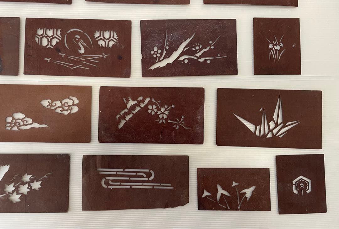 和菓子　すり込み用型紙　41枚セット