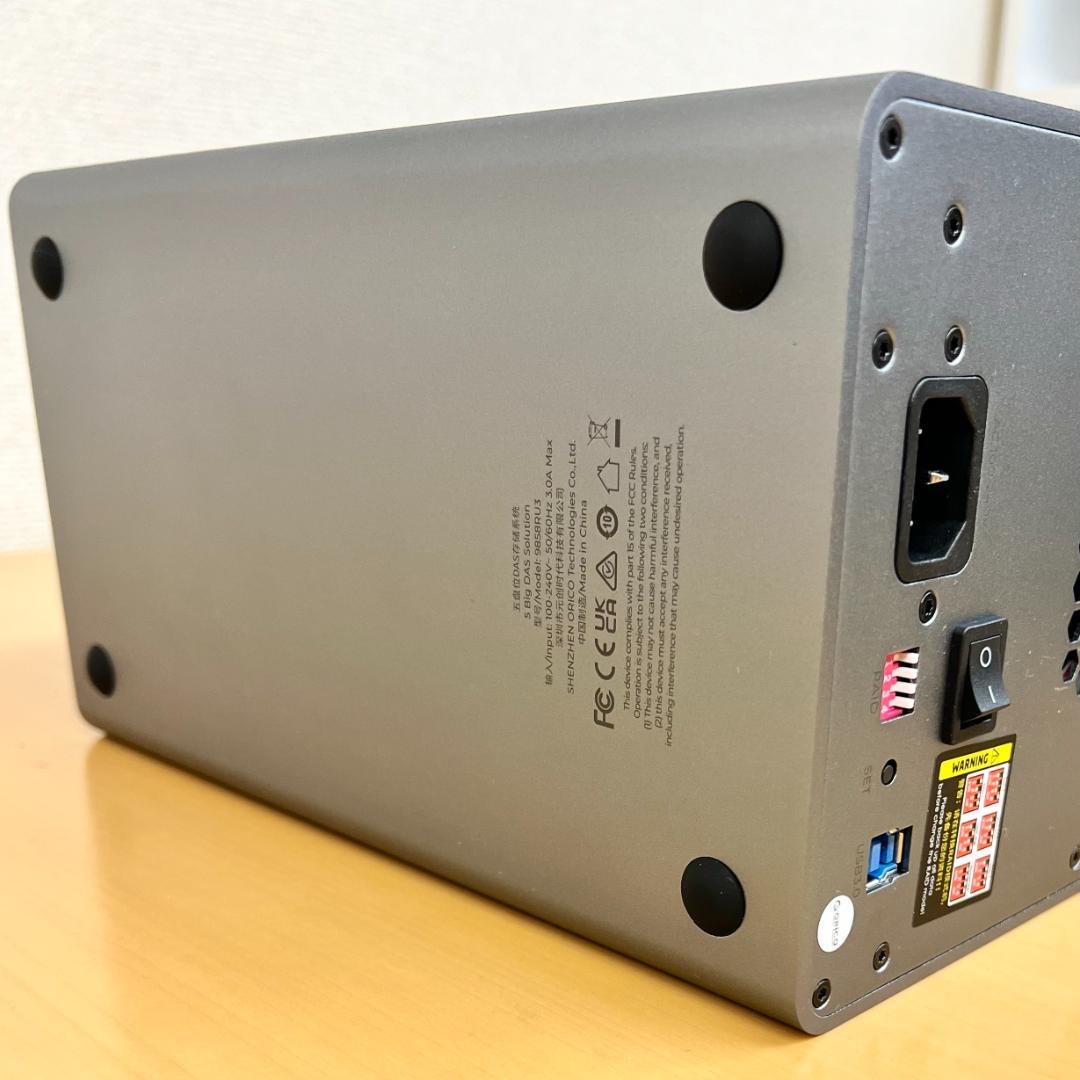 【HDD5基 組込済】ORICO 9858RU3 5ベイRAID HDDケース