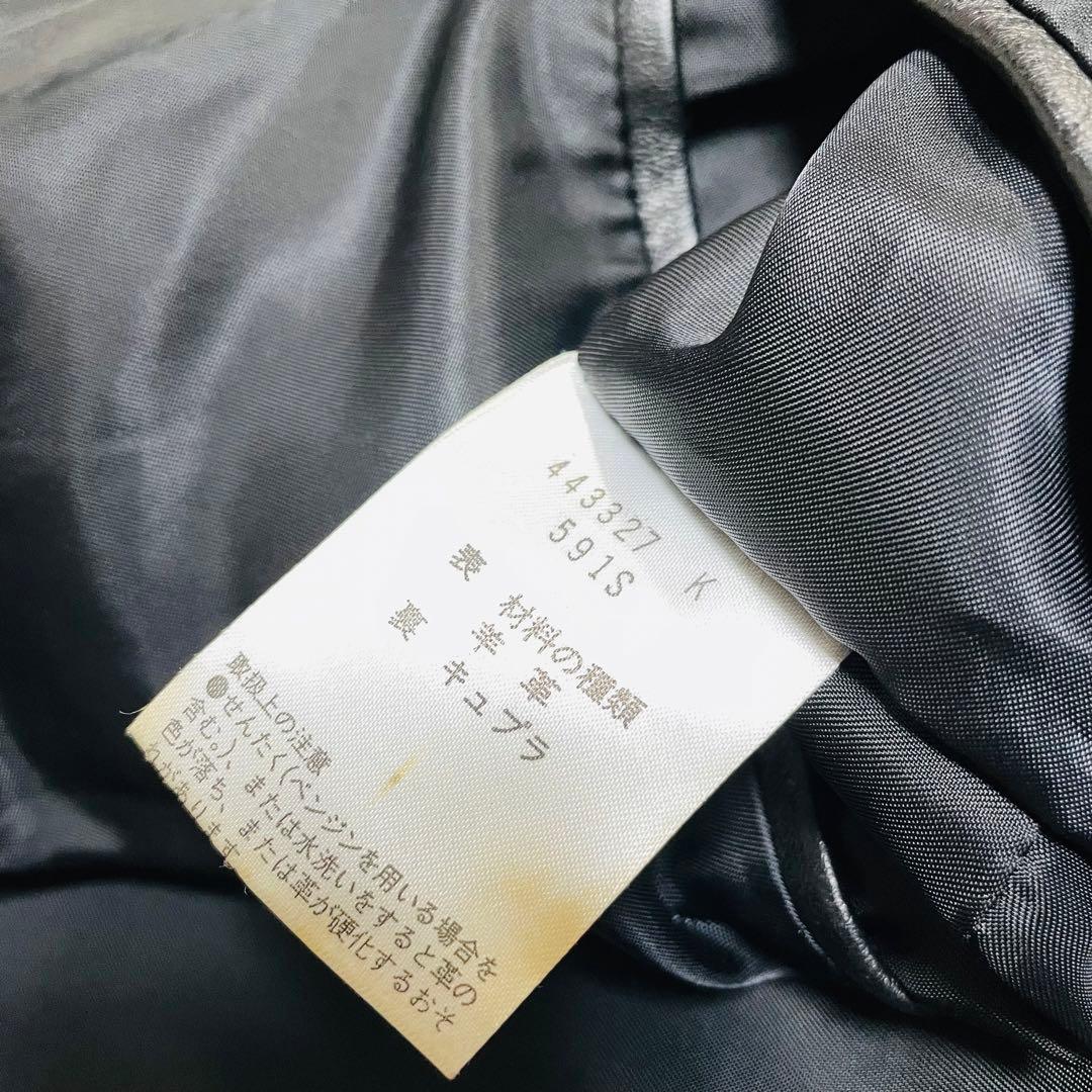 人気✨ポールスミス　ラムレザー　トラッカージャケット　ブルゾン　羊革　黒　M