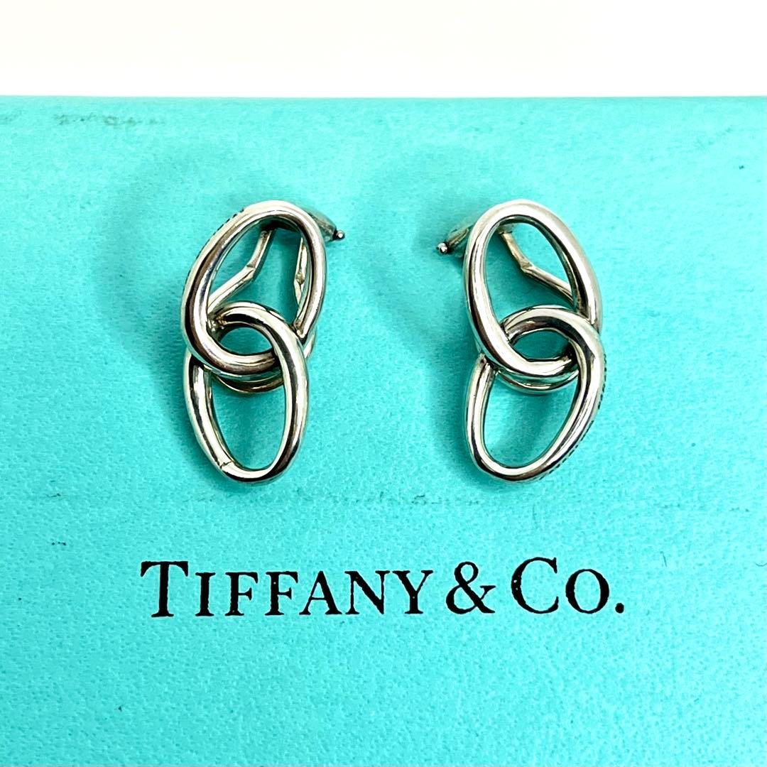 ティファニー オールドティファニー ダブルループ イヤリング シルバー925