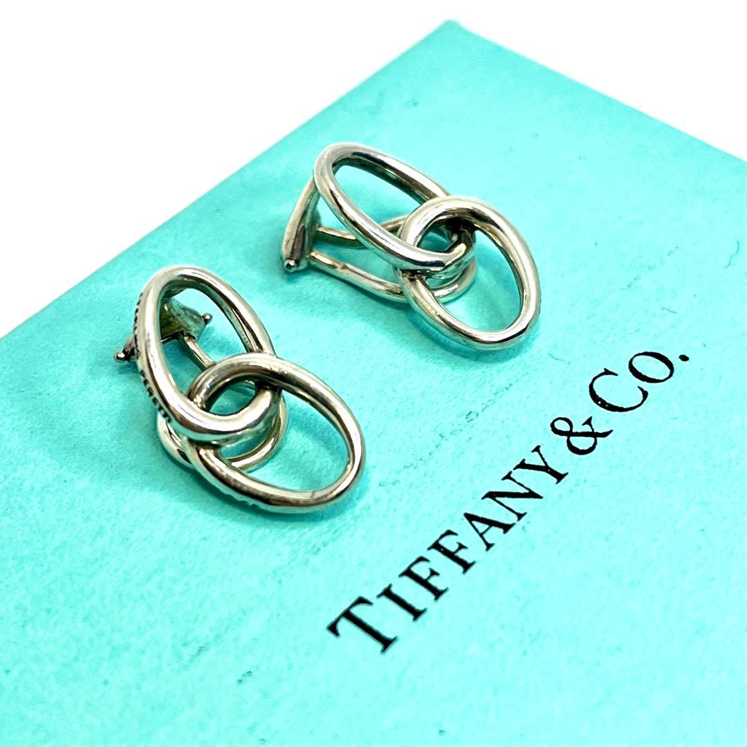 ティファニー オールドティファニー ダブルループ イヤリング シルバー925