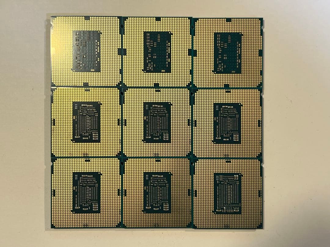 Intel Core i7-8700,i7-7700,i5-7500他 計9個