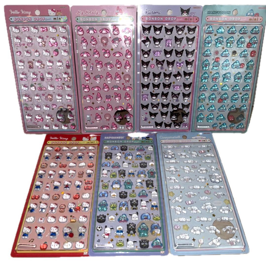 ゆ*う様 正規品　サンリオボンボンドロップシールミニ　7種