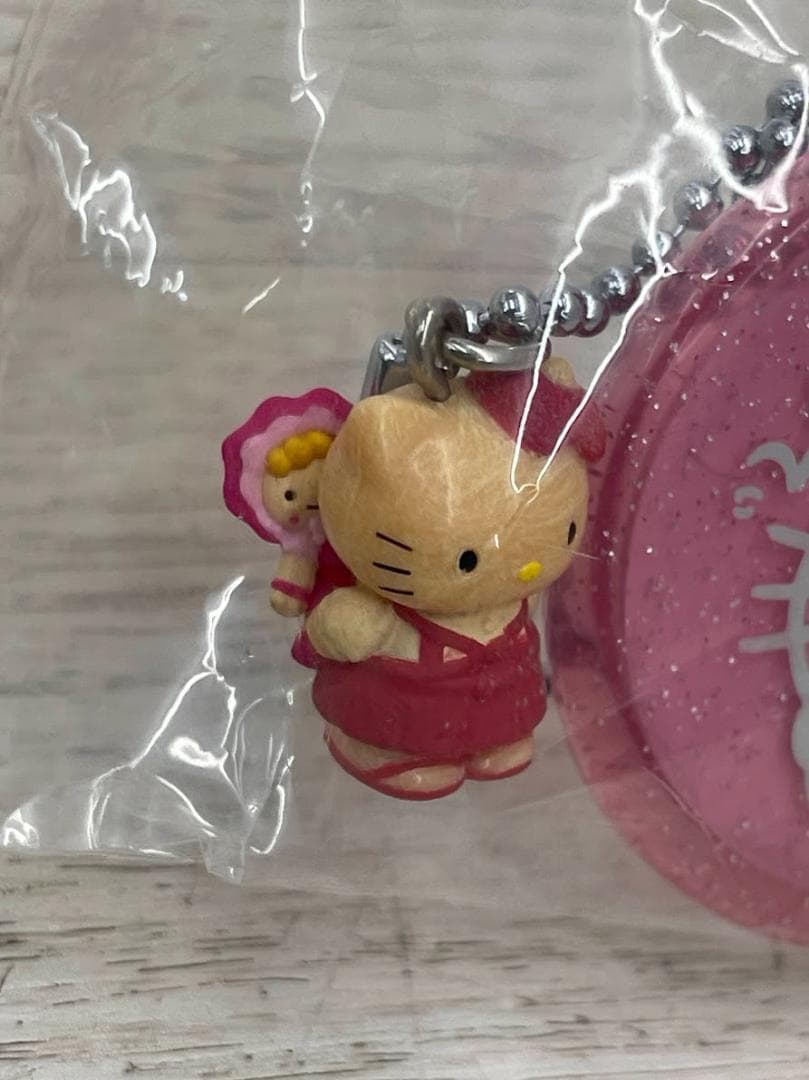 希少 当時物 ハローキティ 夕焼け マスコット付きハンドミラー 7種 03年