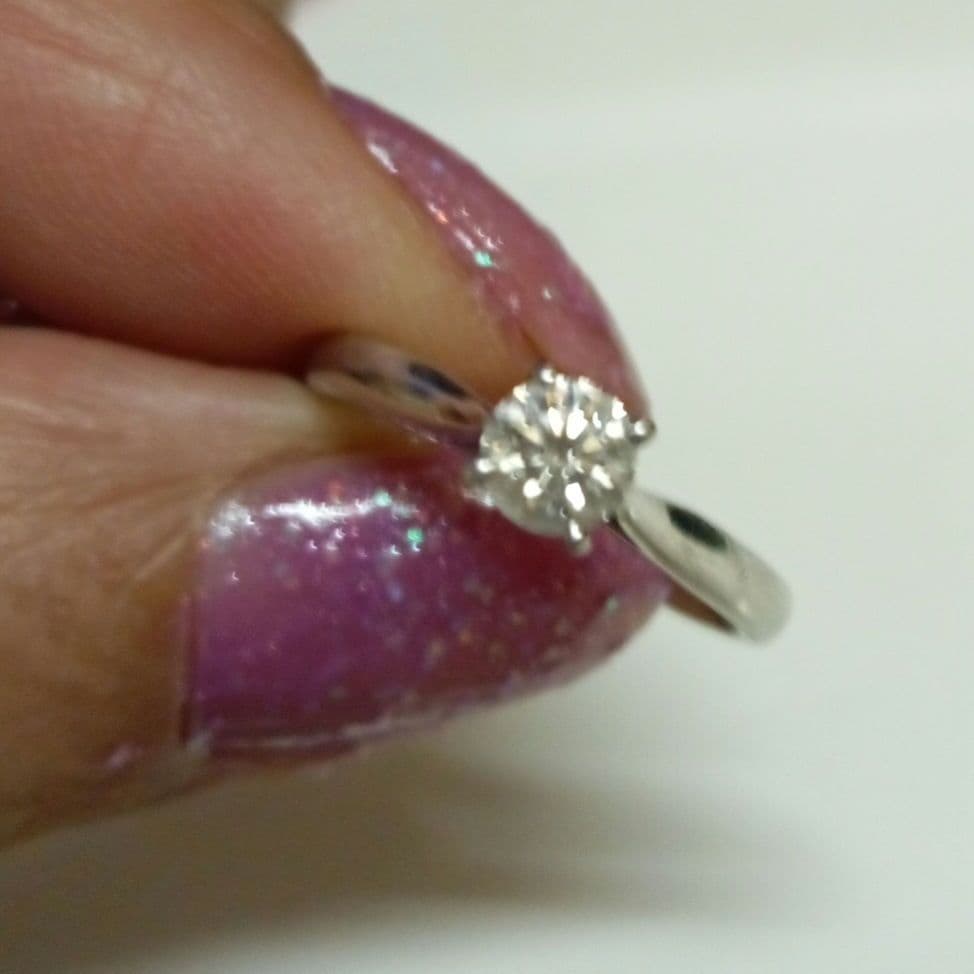 ご成約♥️プラチナダイヤモンドリング Dカラー PT900 ダイヤ0.316