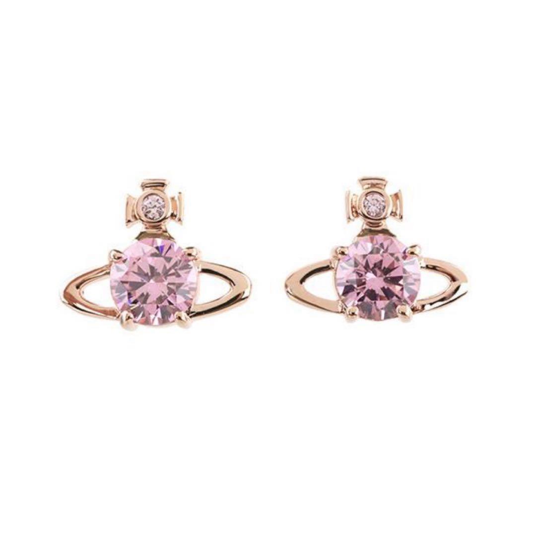 【美品】ヴィヴィアンウエストウッド ピンクゴールド ピアス 両耳用