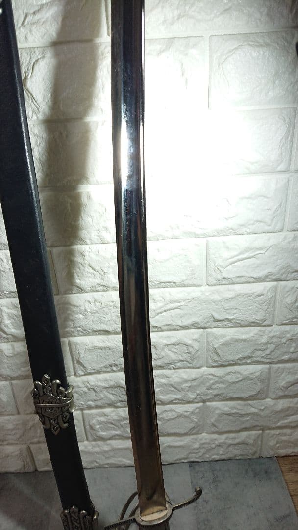 稀少 DENIX ブラック・バート 海賊サーベル 95cm シルバー 模造刀