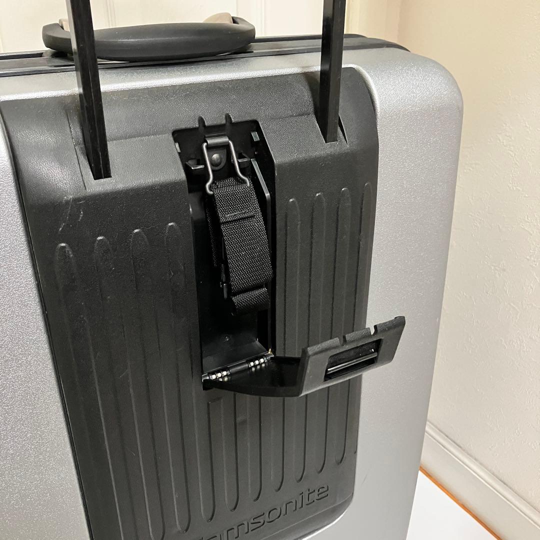 良品　サムソナイト　ピギーバック　スーツケース　105L　シルバー　出張　旅行