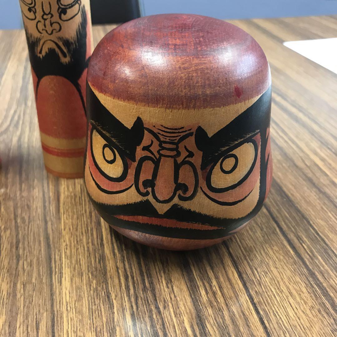 こけし　だるま　盛秀太郎　佐藤善二　4本セット
