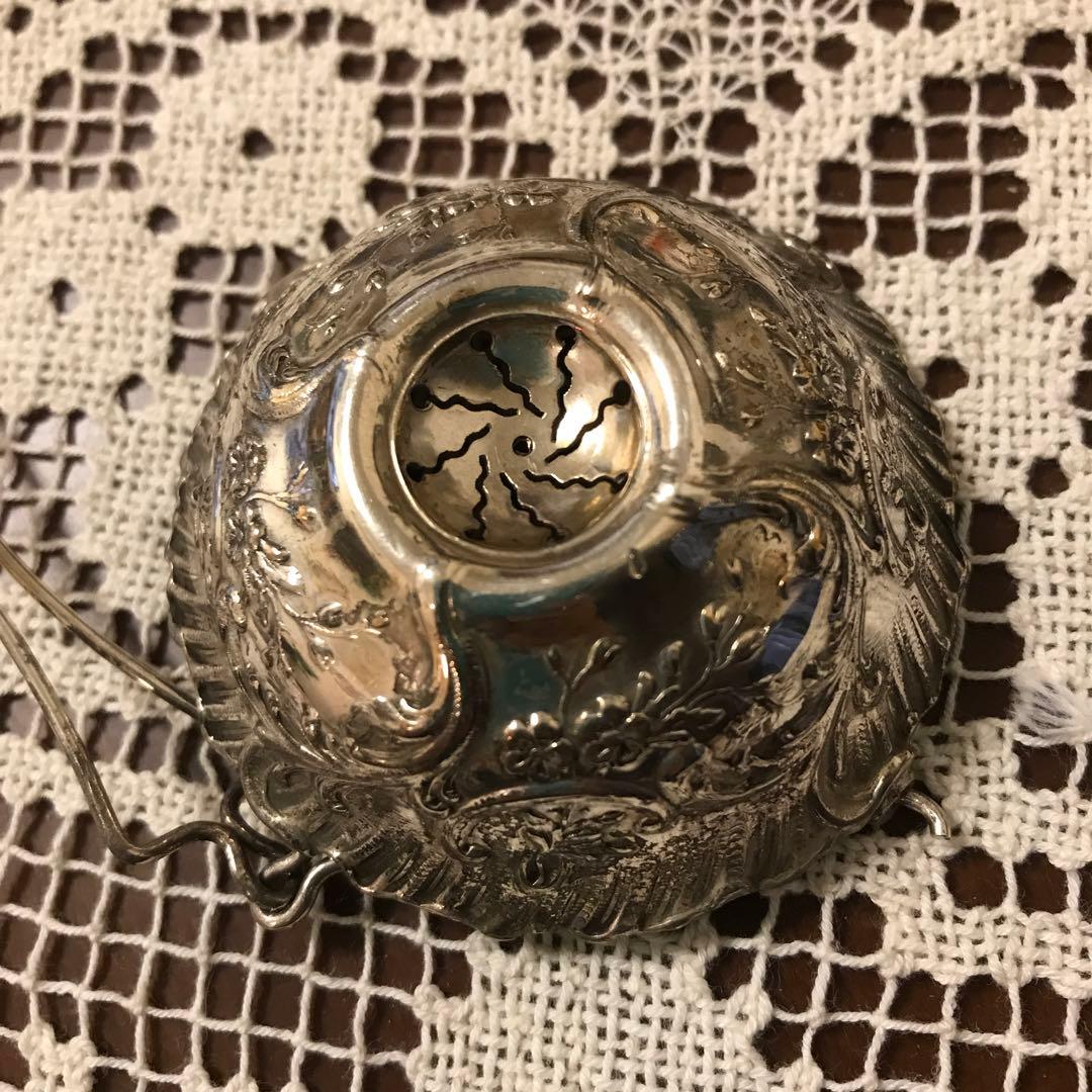 フランスアンティーク　ティーストレーナー　純銀　お値下げです❣️