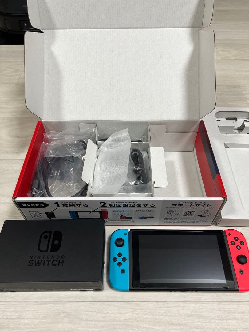 【動作確認済】Nintendo Switch 本体｜付属品完備｜画面保護済