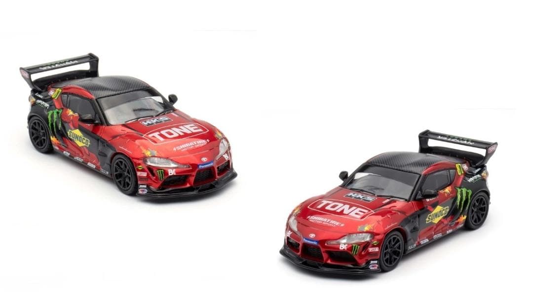 パンデム トヨタ GR スープラ 1/64 モンスターエナジー 齋藤大吾 セット
