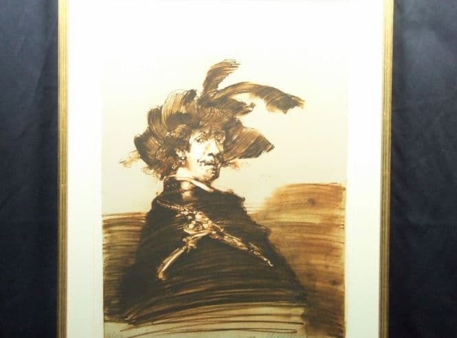 クロード・ワイズバッシュ　オリジナルカラーリトグラフ　250部限定／大型作品