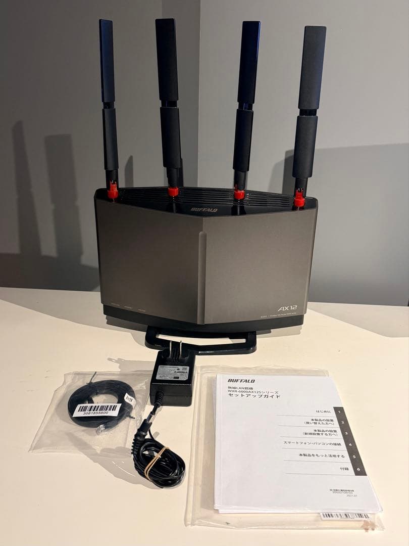 BUFFALO WXR-6000AX12S Wi-Fi6 AX12 使用3ヶ月