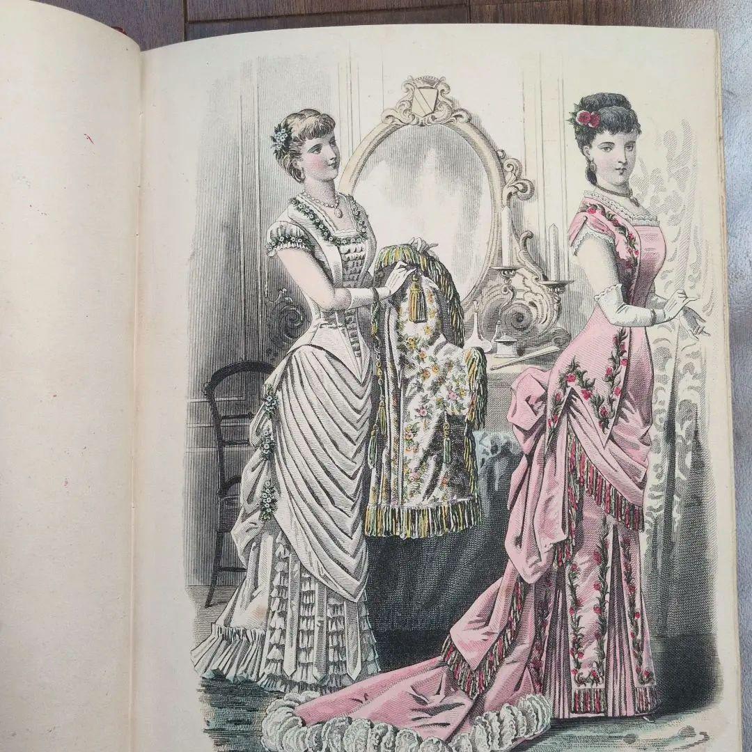 アンティーク本 中世の装飾 リトグラフ フランスアンティーク