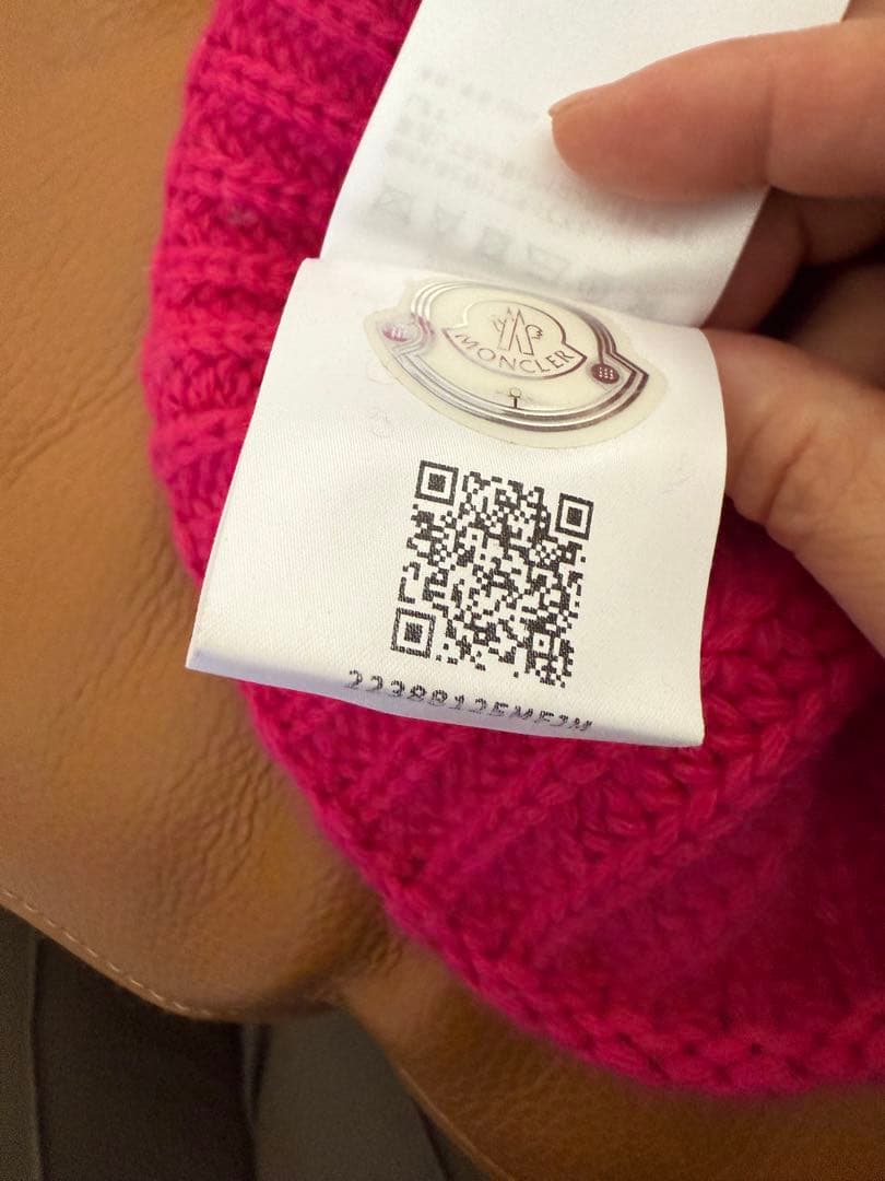 MONCLER ピンク ニット帽 BERRETTO TRICOT・美品