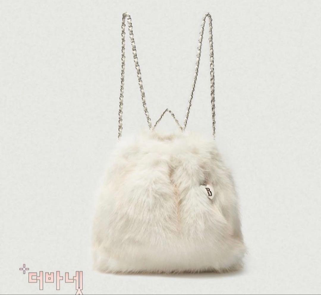 the barnnet ファードローストリングバックパック　アイボリー