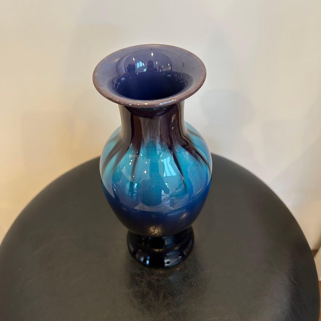 【訳あり 】三代 徳田八十吉 花瓶 共箱 付