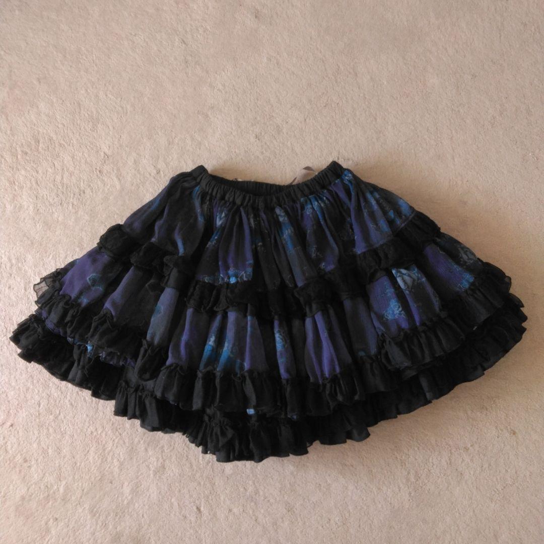 h.NAOTO blue rose パニエ スカート